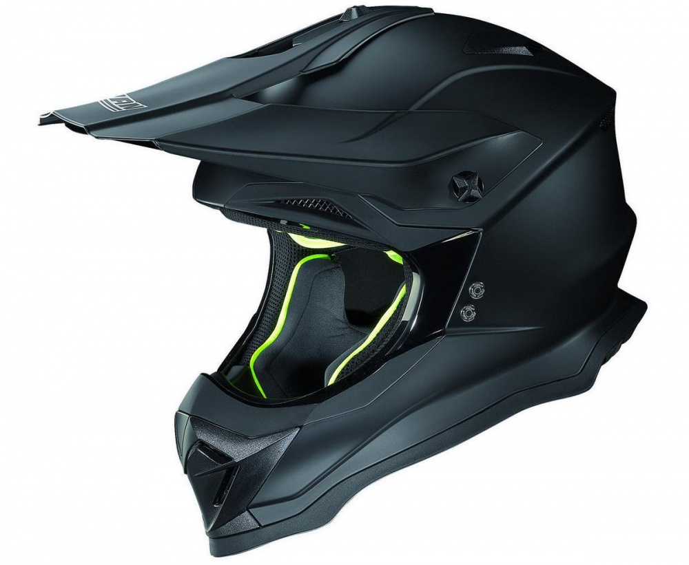 MX-hjelm, komfort, agressiv, Matt Sort